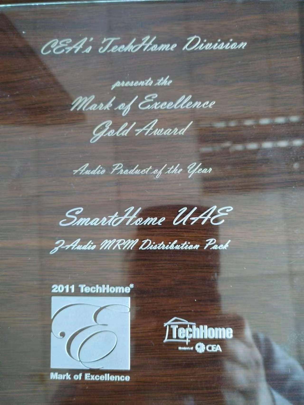CEA TechHome Mark of Excellence Gold Award — Multifunctional 9-in-1 Sensor Best Product 2011, Smart Group G4