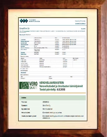 Finland — Tax Register (Verovelkarekisteri) — Smart Group G4