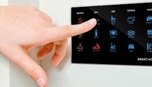 Insignia Series VIP self-service request panel — wide touchscreen