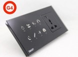 Mil Series bedside panel with universal socket and USB charging ports