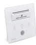 Mil Series white key card holder panel with occupancy sensor