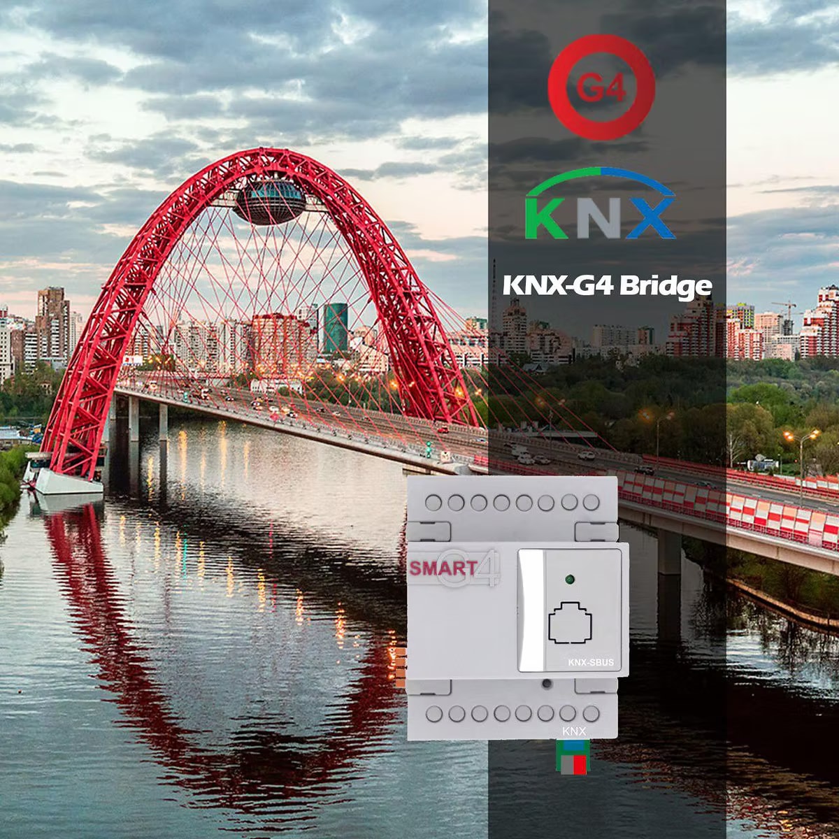 Smart G4 KNX Bridge module connecting sBUSPro and KNX systems